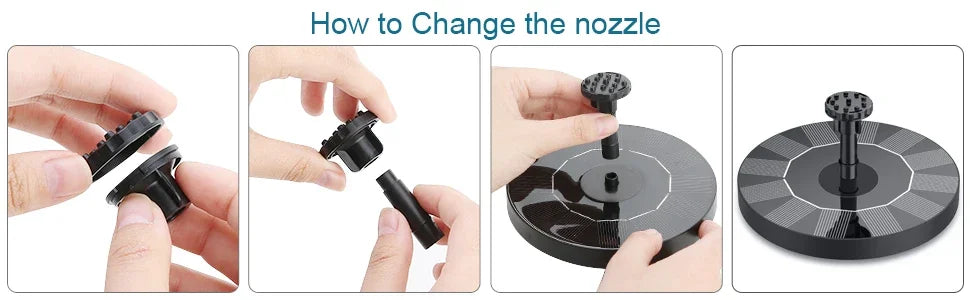 Fontanna solarna do ogrodu – pływająca fontanna do oczka wodnego